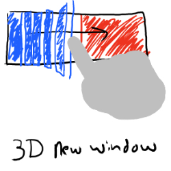 3D Window: O efeito trás uma experiência visual como uma cascata em alto relevo.