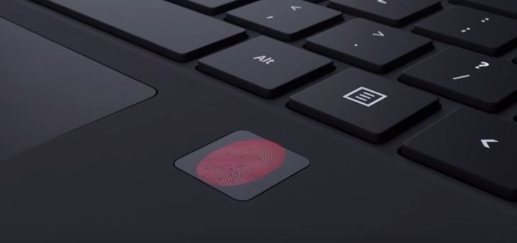 Surface Pro 4 leitor de digitial