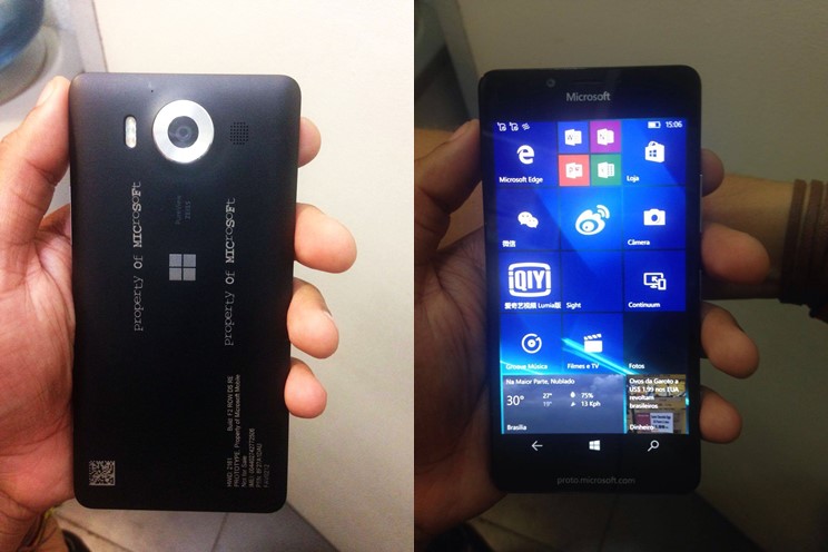 Lumia 950 teste-horz