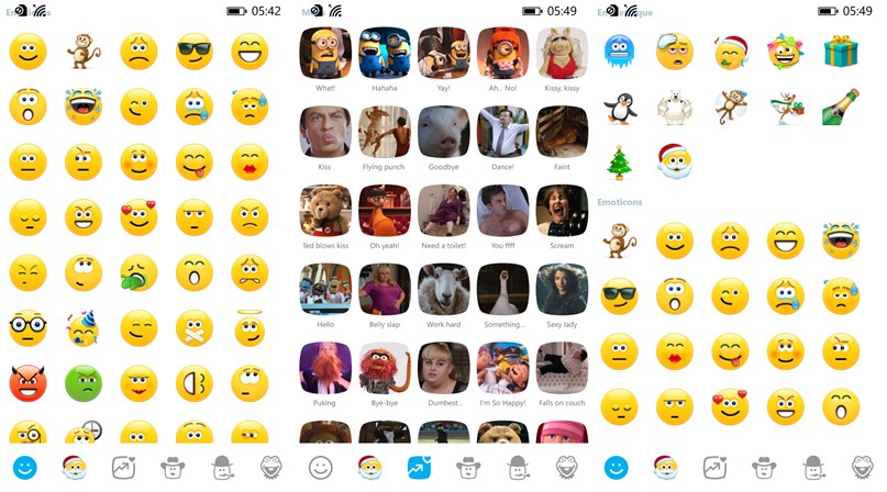 Skype emoticons