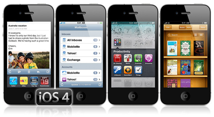 iOS 4 iPhones